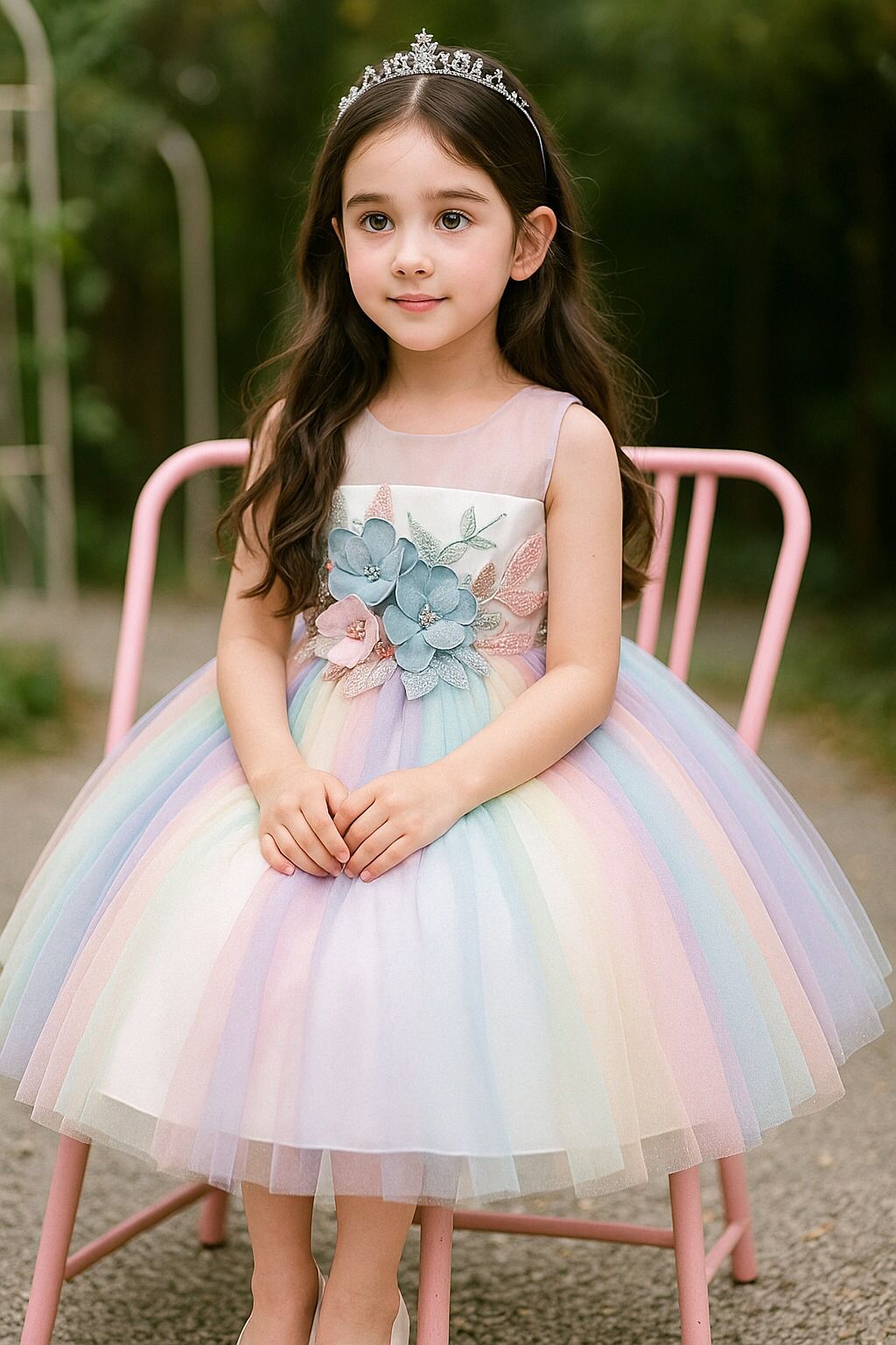 Multi Rainbow Bunch Dress