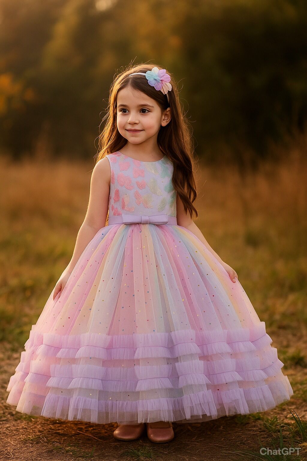 Butterfly Rainbow Dress