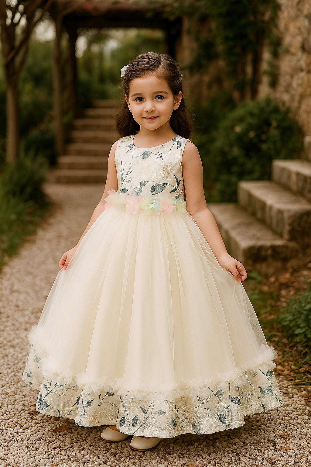 Turkish Creamy Patches Maxi