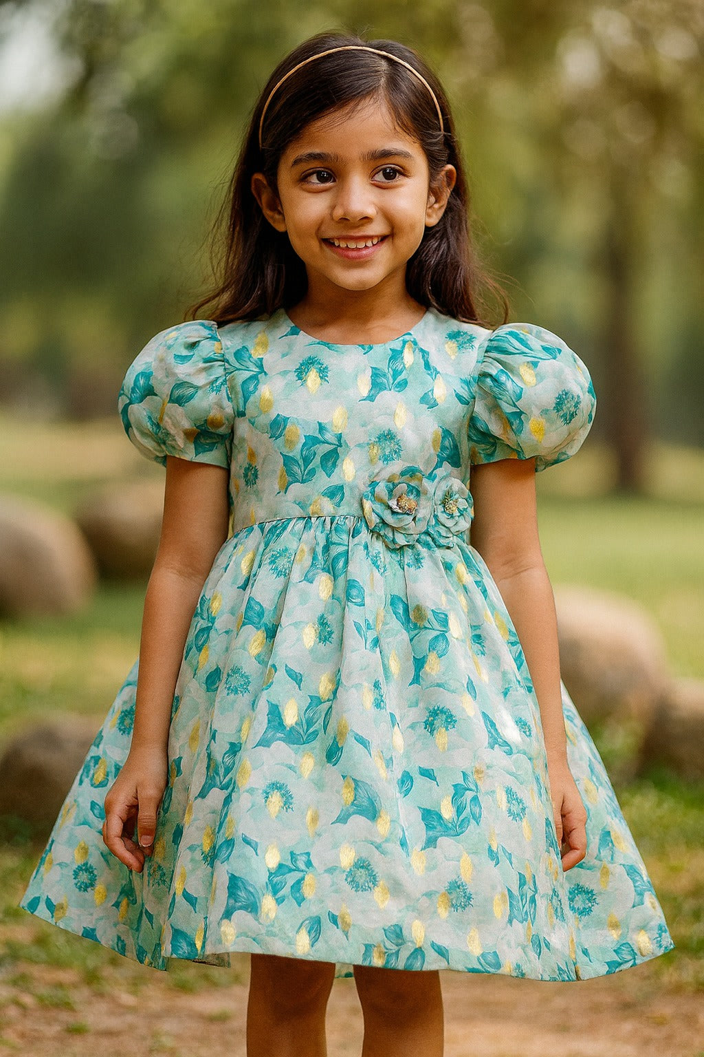 Rosette Petal Charm Frock