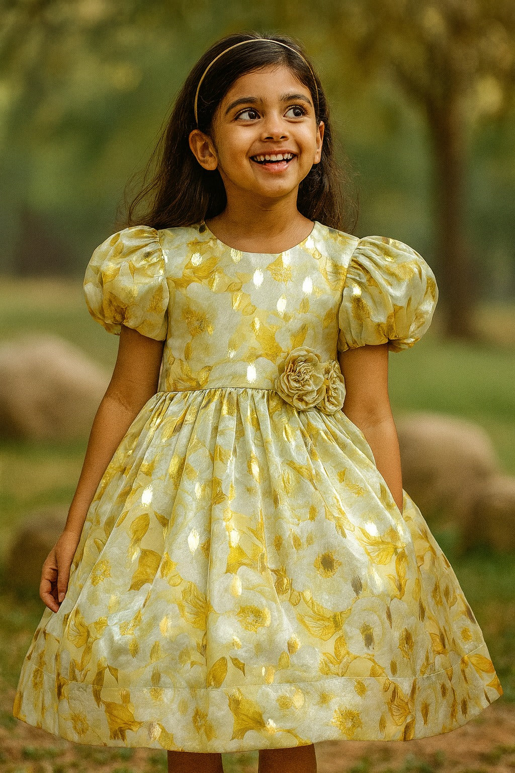 Rosette Petal Charm Frock