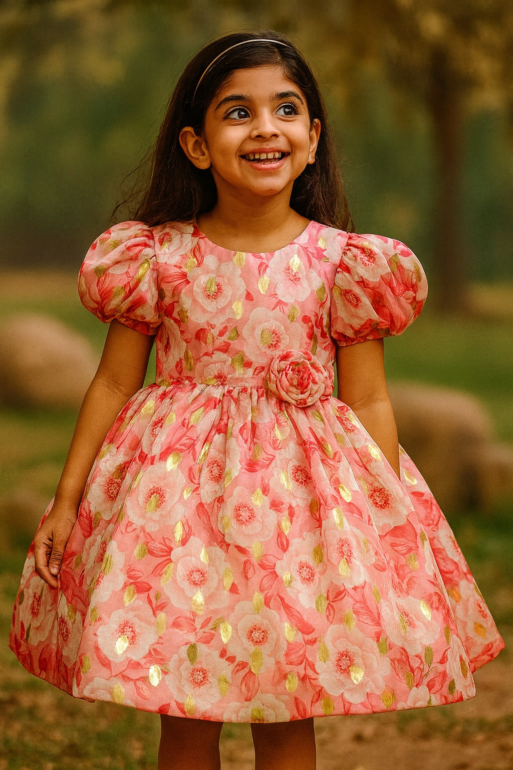 Rosette Petal Charm Frock